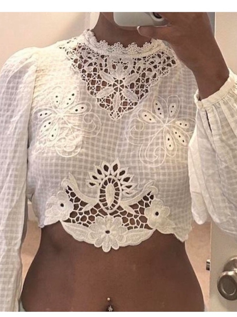 Zara embroidered top 0881/010